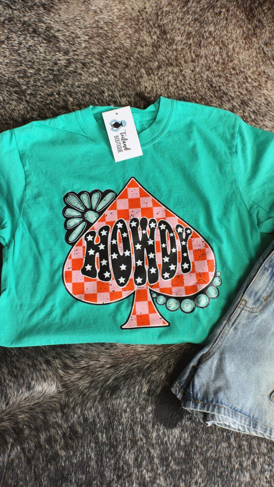 Conchos and Spades Howdy Tee