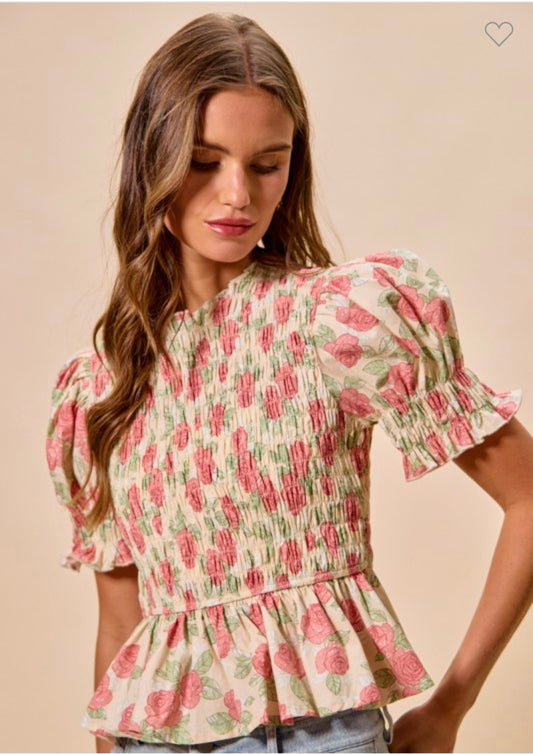 Rose Bouquet Top