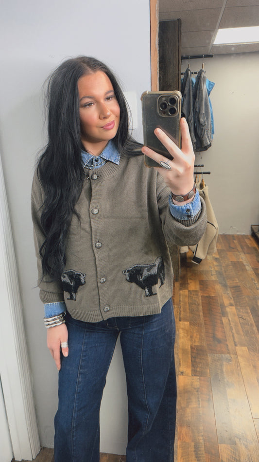 Ranch Royalty Angus Cardigan